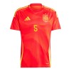 Spania Robin Le Normand 5 Hjemme EM 2024 - Herre Fotballdrakt